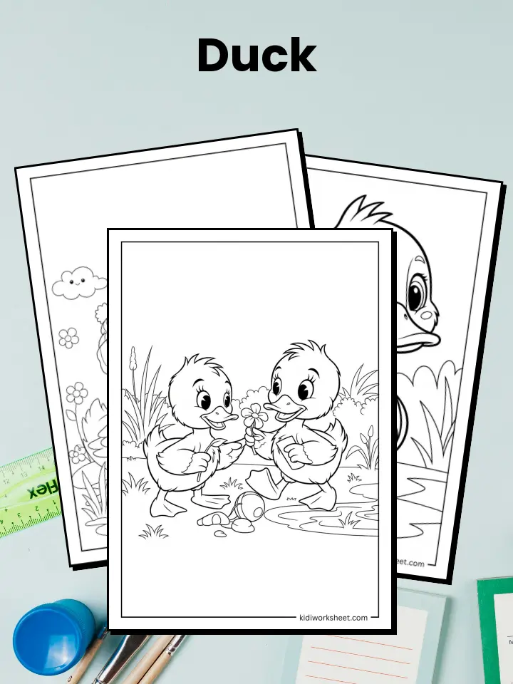 Duck Coloring Pages