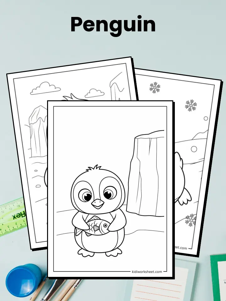 Penguin Coloring Pages