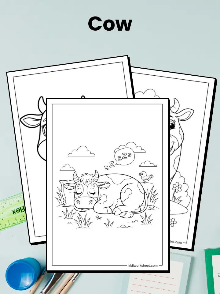 Cow Coloring Pages