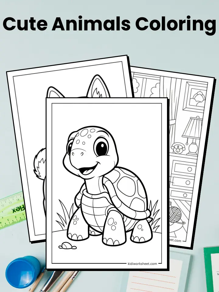 Cute Animals Coloring