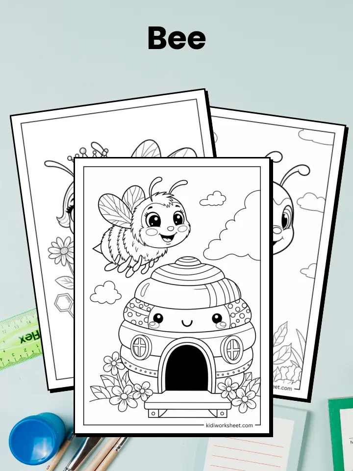 Bee Coloring Pages