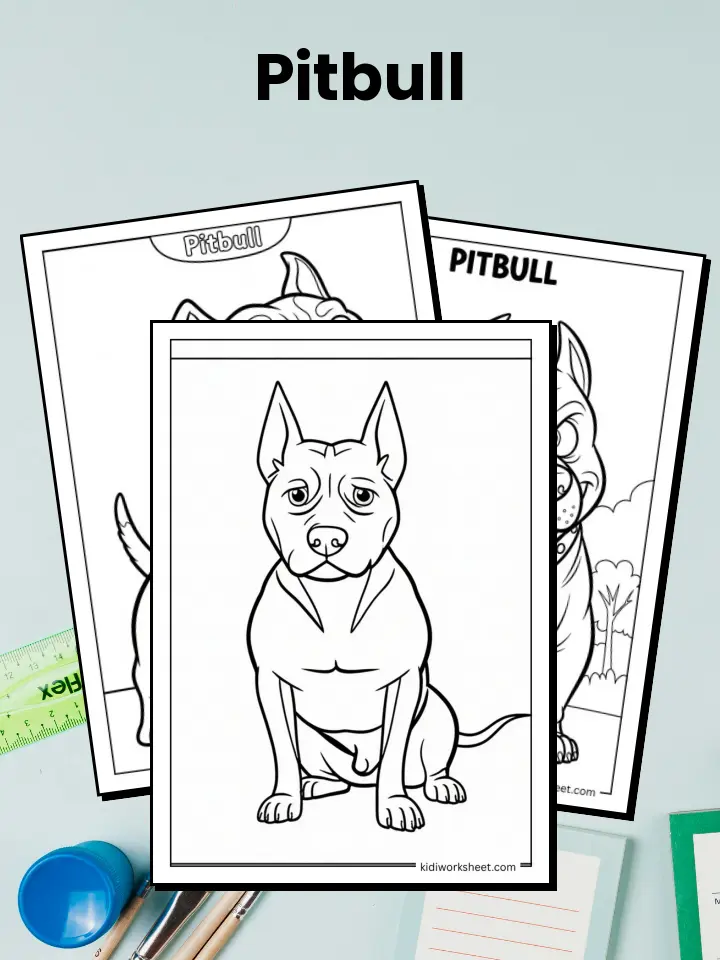 Pitbull Coloring Pages