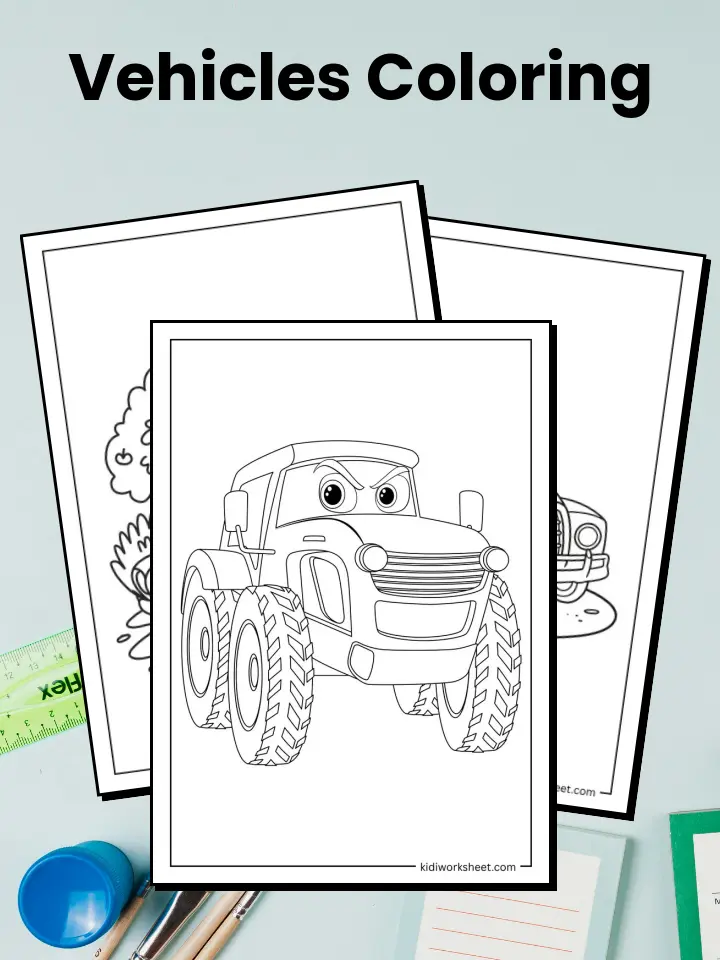 Vehicles Coloring Pages