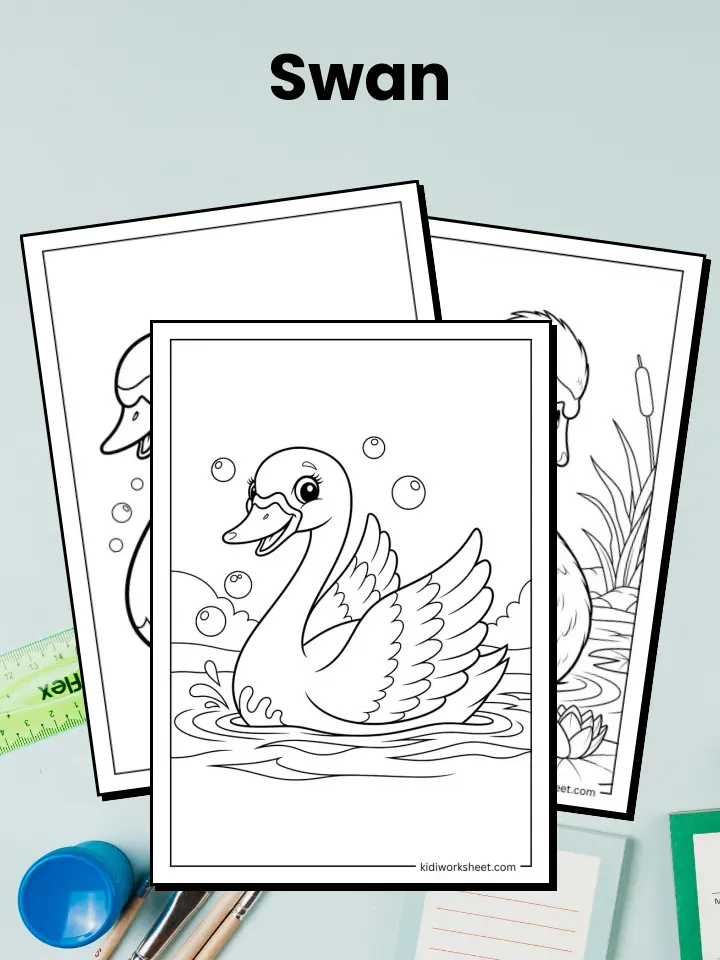 Swan Coloring Pages