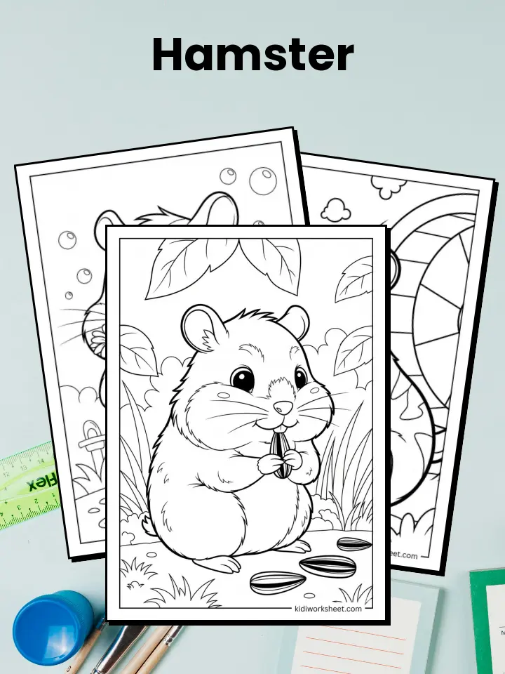 Hamster Coloring Pages