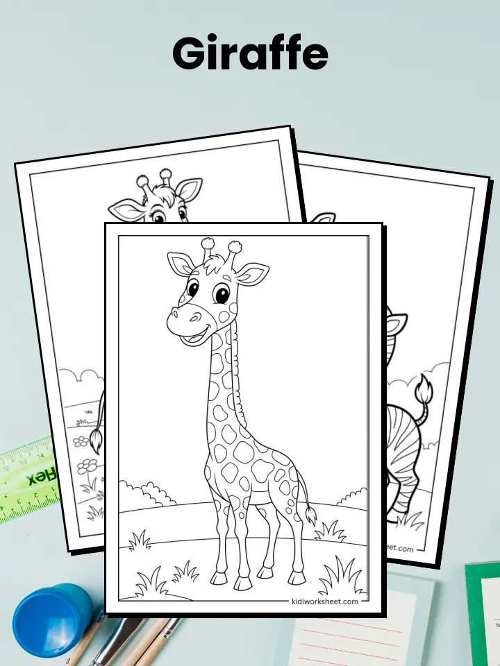 Giraffe Coloring Pages