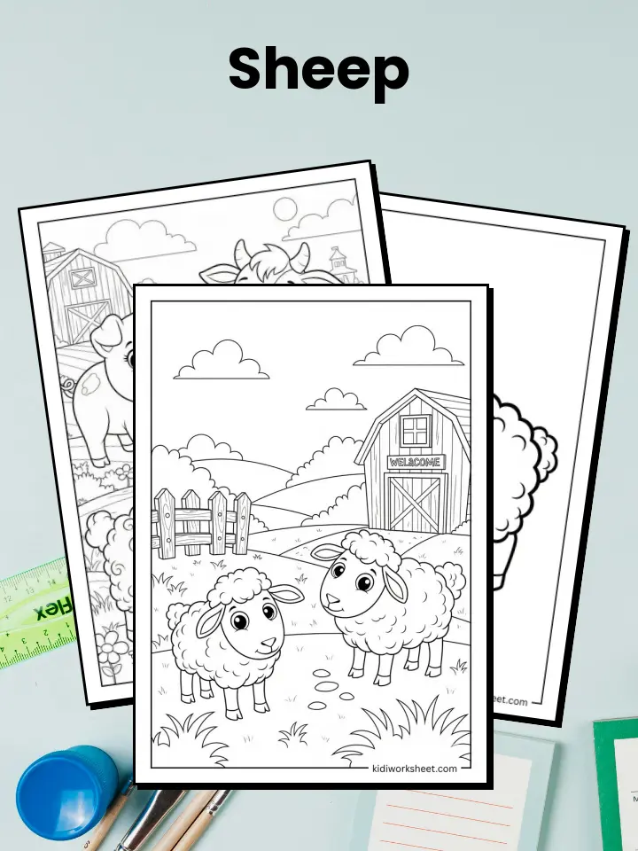 Sheep Coloring Pages