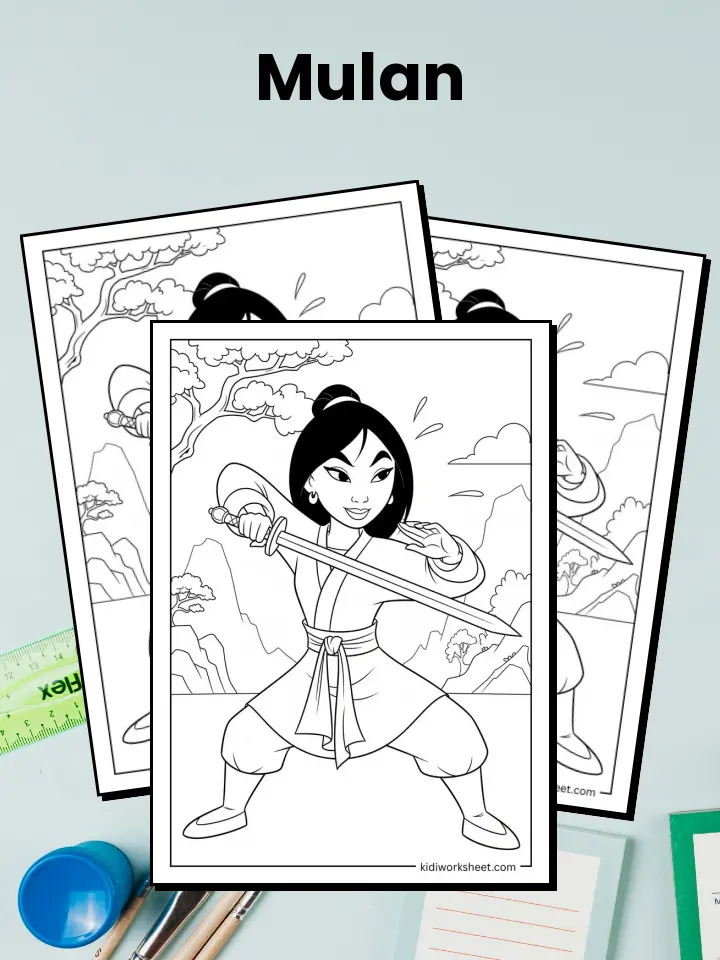 Mulan Coloring Pages