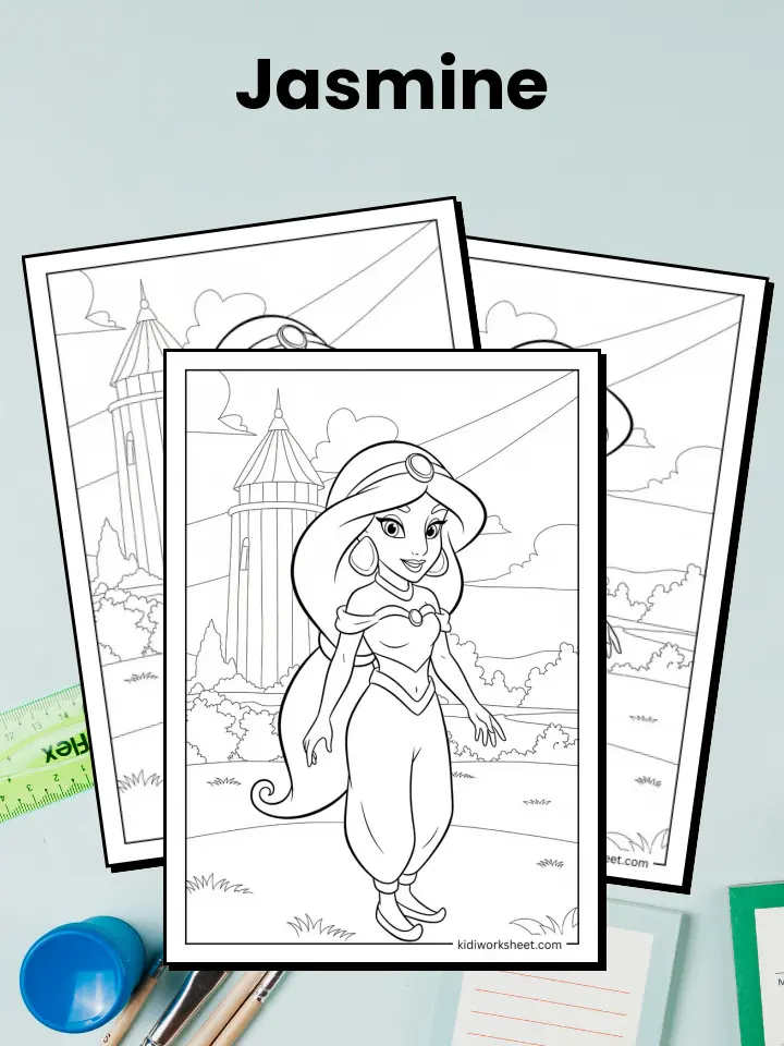 Jasmine Coloring Pages