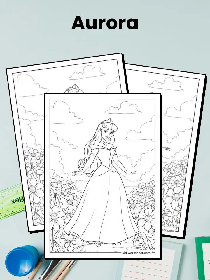 Aurora Coloring Pages