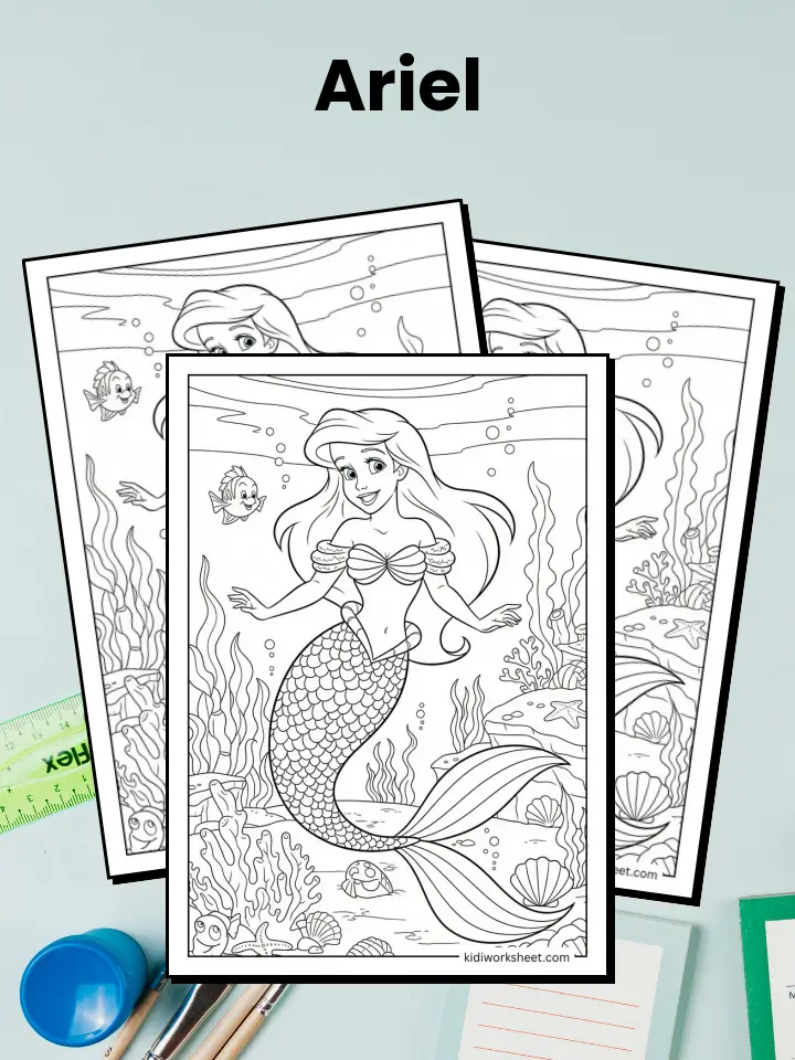 Ariel Coloring Pages
