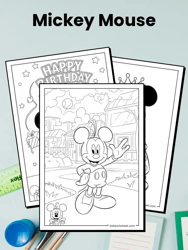 Mickey Mouse Coloring Pages