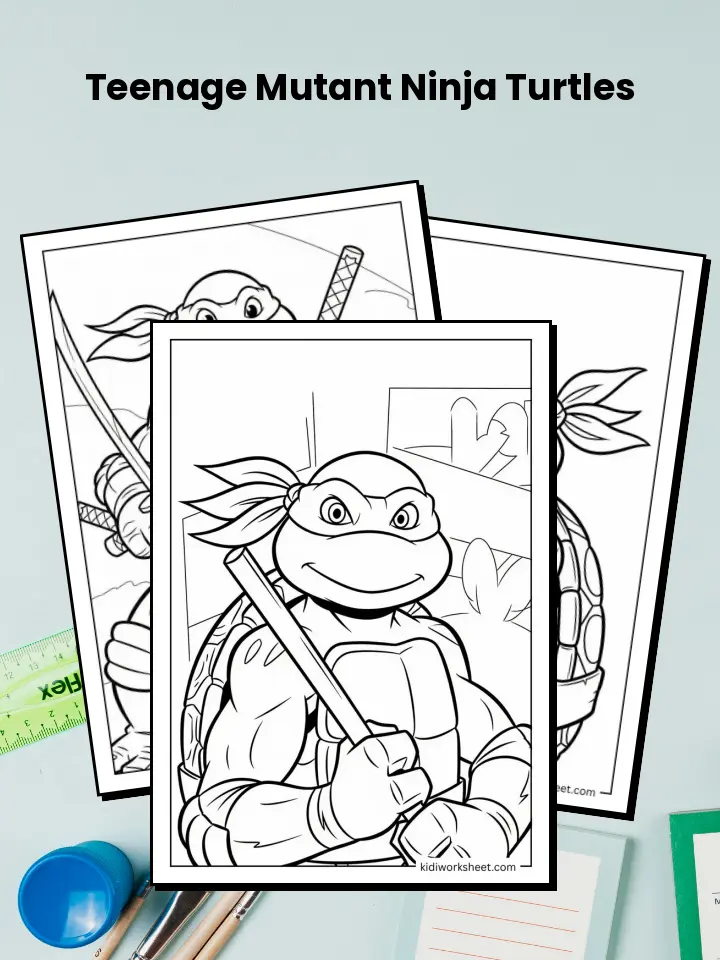 Teenage Mutant Ninja Turtles Coloring Pages