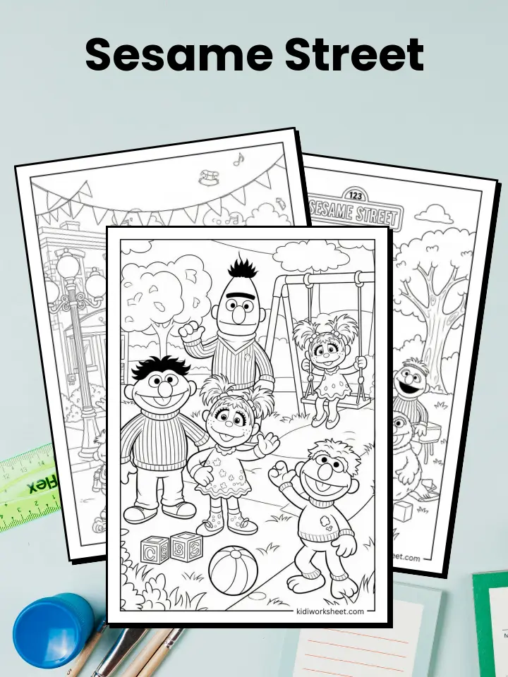 Sesame Street Coloring Pages