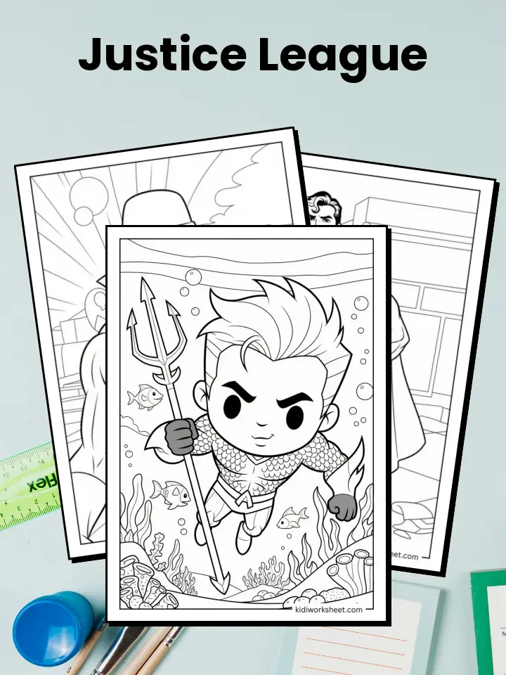 Justice League Coloring Pages