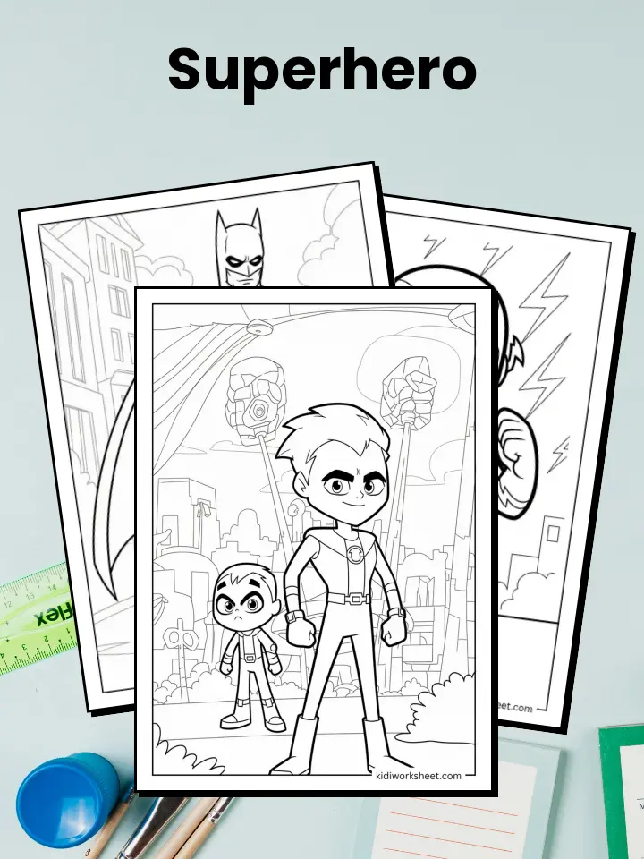 Superhero Coloring Pages